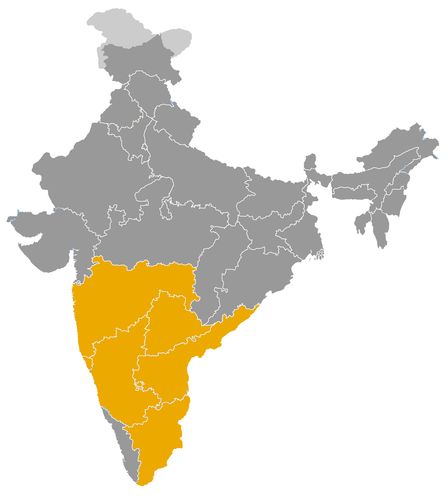 Inde • |1347/1527| • dynastie Bahmani: carte